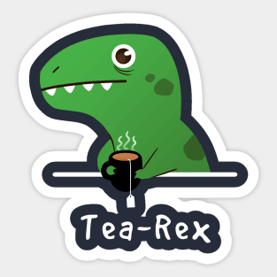 Tea Rex Sticker